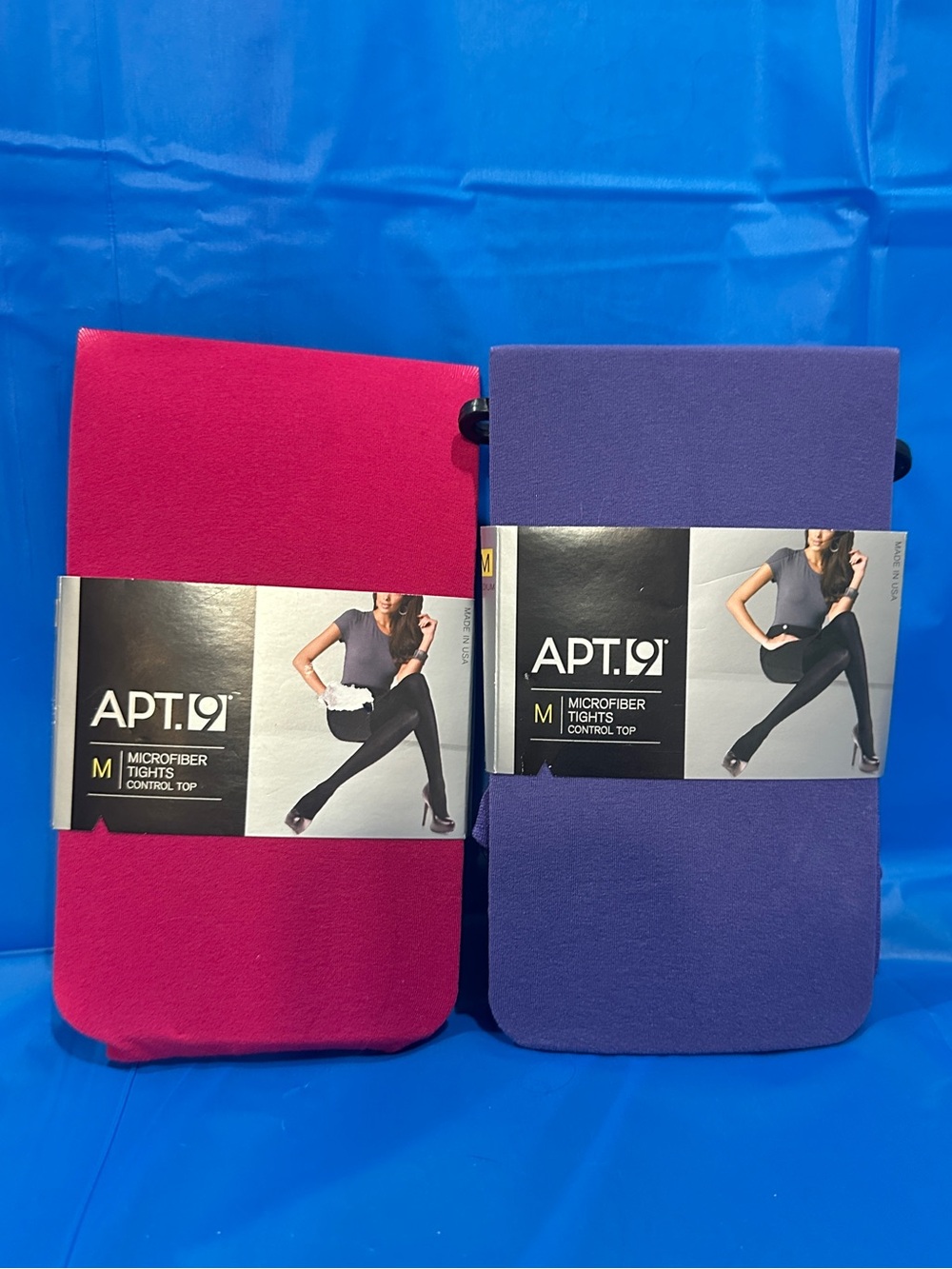 New in original packaging- Apt 9 microfiber tights control top size M 2 colors